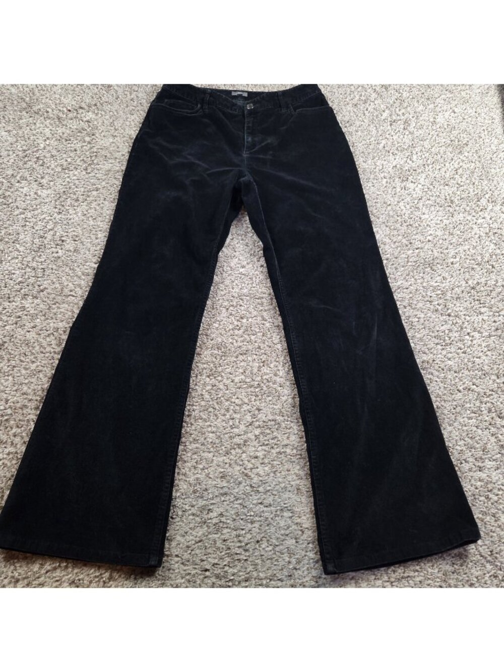 J. Jill Corduroy Pants Womens 10 Black Bootcut Casual